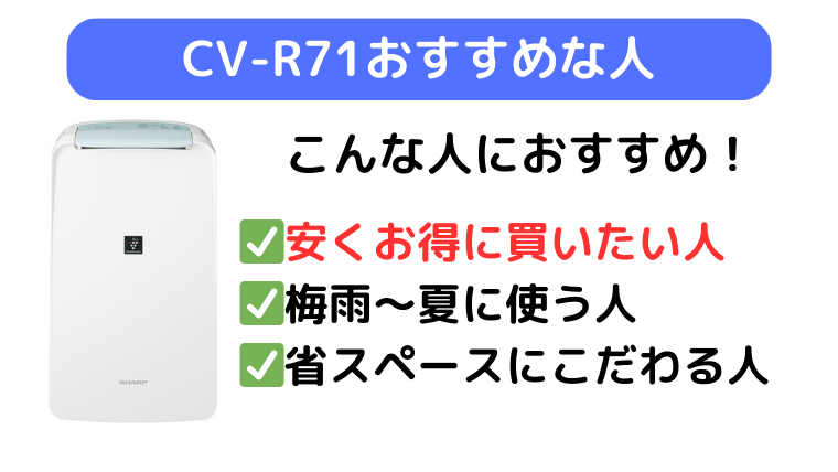 CV-R71は安くお得に買いたい人