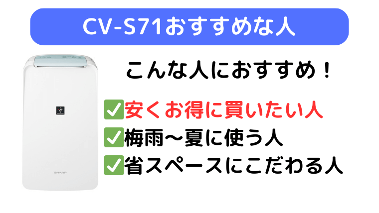 CV-S71は安くお得に買いたい人