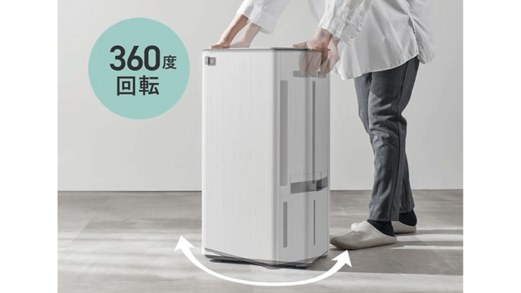 自在キャスター(CV-T190のみ):前後左右360℃稼働で動かしやすい。