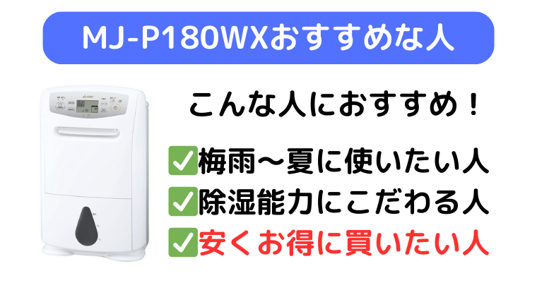 MJ-P180WXは安くお得に買いたい人