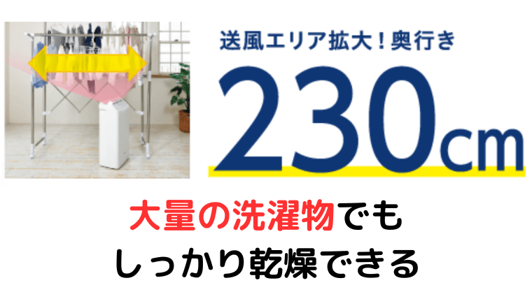 WHシリーズ:速乾Wルーバーで大量の洗濯物も安心