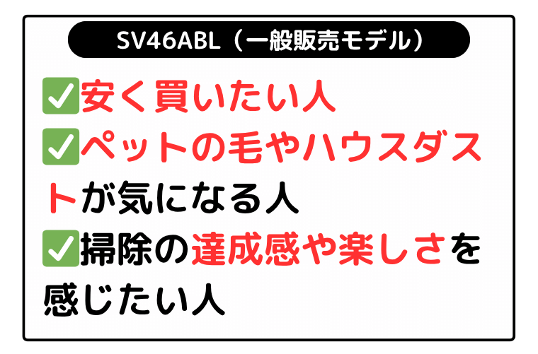 SV46ABL（一般販売モデル）：安く買いたい人