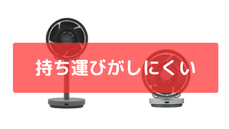 持ち運びがしにくい