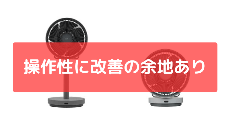 操作性に改善の余地あり