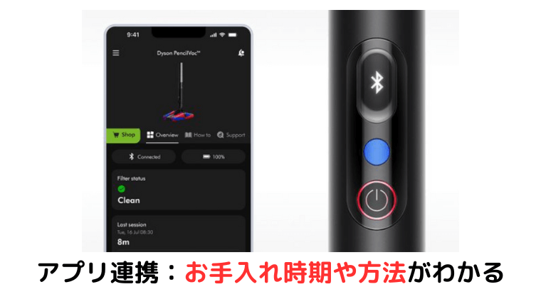 MyDysonアプリと連携