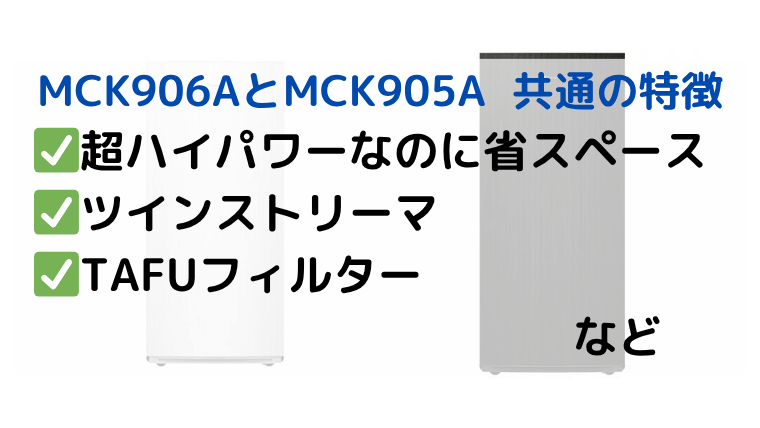 ダイキン MCK906AとMCK905A 共通の特徴