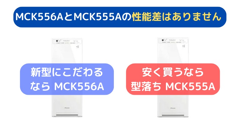 ダイキン MCK556AとMCK555A 違い|まとめ