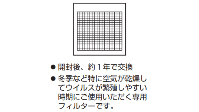 KAF102A4（バイオ抗体フィルター）：ウイルス対策をしっかりしたい人