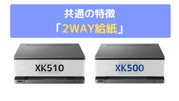 2WAY給紙：背面給紙トレイと前面給紙カセットの2か所にセットできる