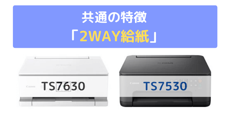 2WAY給紙：背面給紙トレイと前面給紙カセットの2か所にセットできる