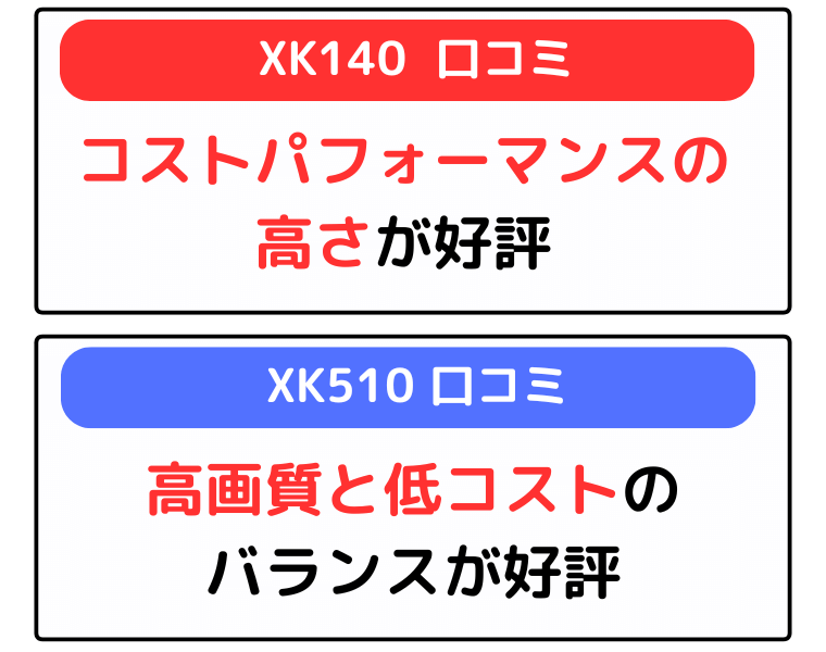 キャノンプリンター XK140とXK510 口コミ比較