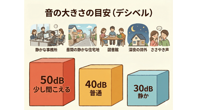 音の大きさの目安