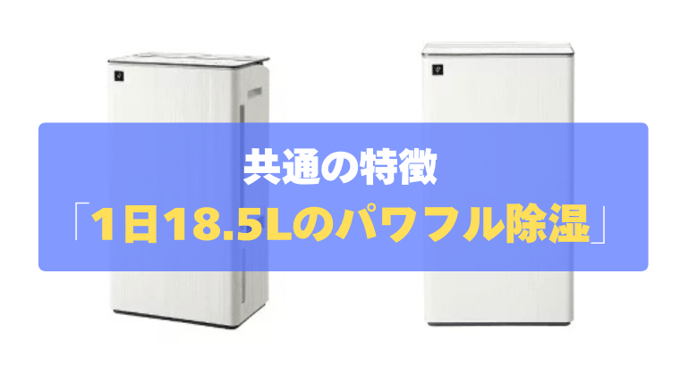 共通の特徴「1日18.5Lのパワフル除湿」