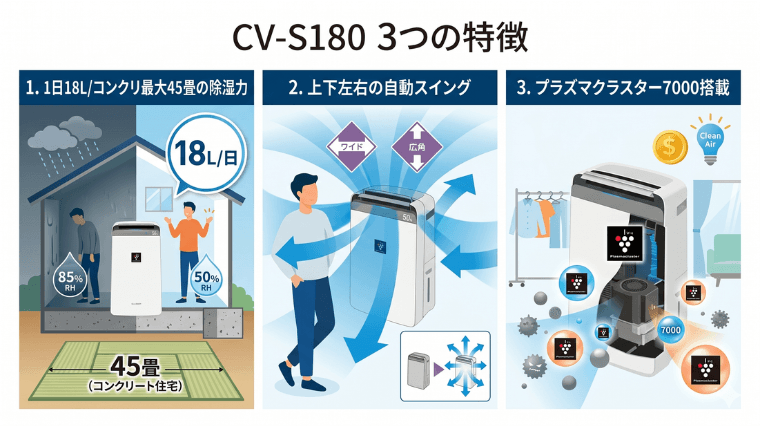 CV-S180：3つの特徴