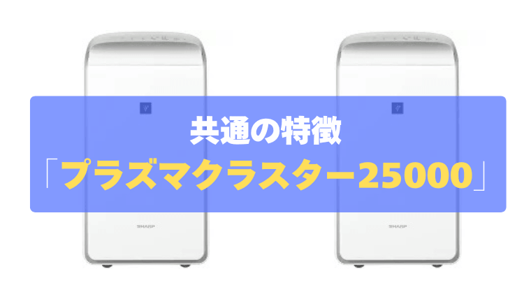 共通の特徴②：プラズマクラスター25000で、生乾き臭やカビを徹底ブロック