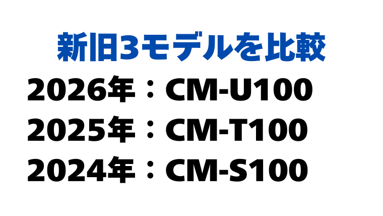 CM-U100(コンプレッサー式)の型落ち比較