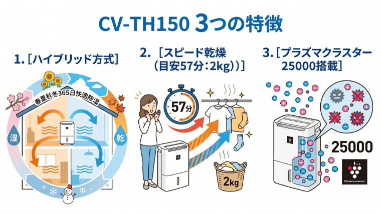 CV-TH150：3つの特徴