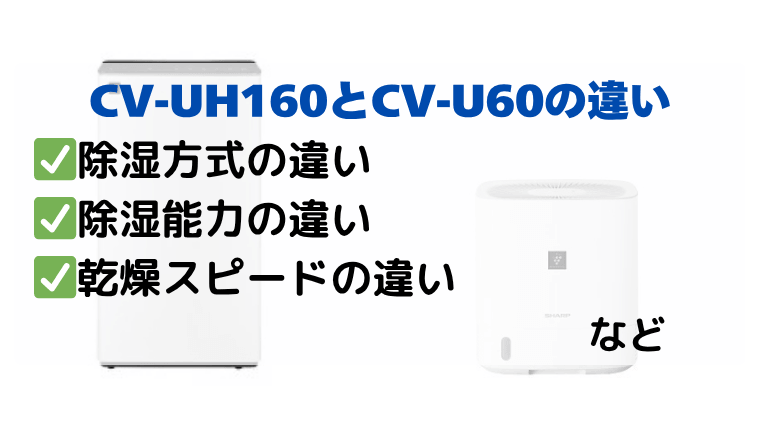 CV-UH160とCV-U60の違いを徹底比較