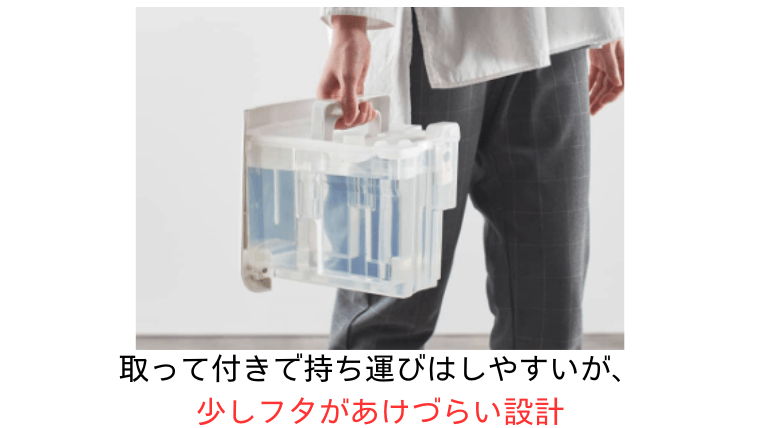 引き出しやフタの開閉に少し手間を感じる