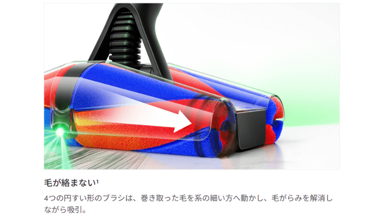 Fluffyconesは、スリムなのに毛絡みしない。