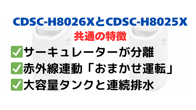 CDSC-H8026XとCDSC-H8025Xの共通の特徴
