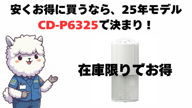 まとめ：安くお得に買いたいなら「CD-P6325（25年モデル）」で決まり