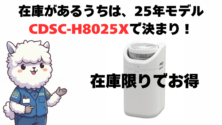 まとめ：性能差ゼロ！在庫があるうちは「CDSC-H8025X」で決まり