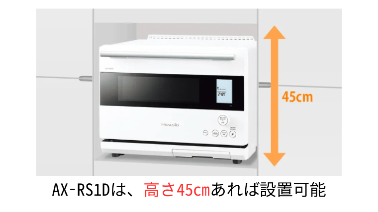 AX-RS1D：高さを抑えたコンパクト設計