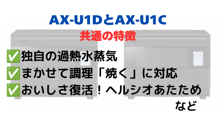 AX-U1DとAX-U1Cの共通の特徴