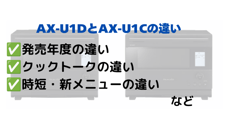AX-U1DとAX-U1Cの違いを比較