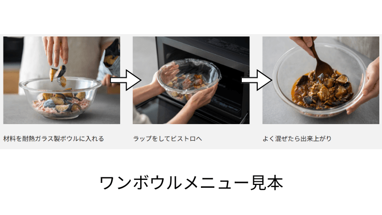 ワンボウルメニュー見本